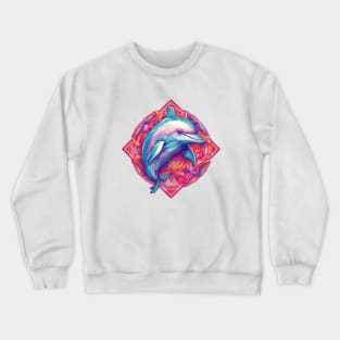 Cute Happy Dolphin Crewneck Sweatshirt